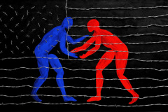 Painting-2-IMG_3607-silver-R9-black-color-red-blue-men